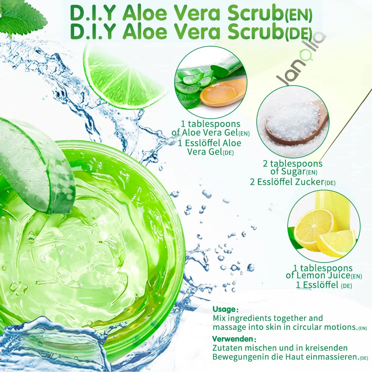 Janolia Aloe Vera Gel 300 ml feuchtigkeitsspendend