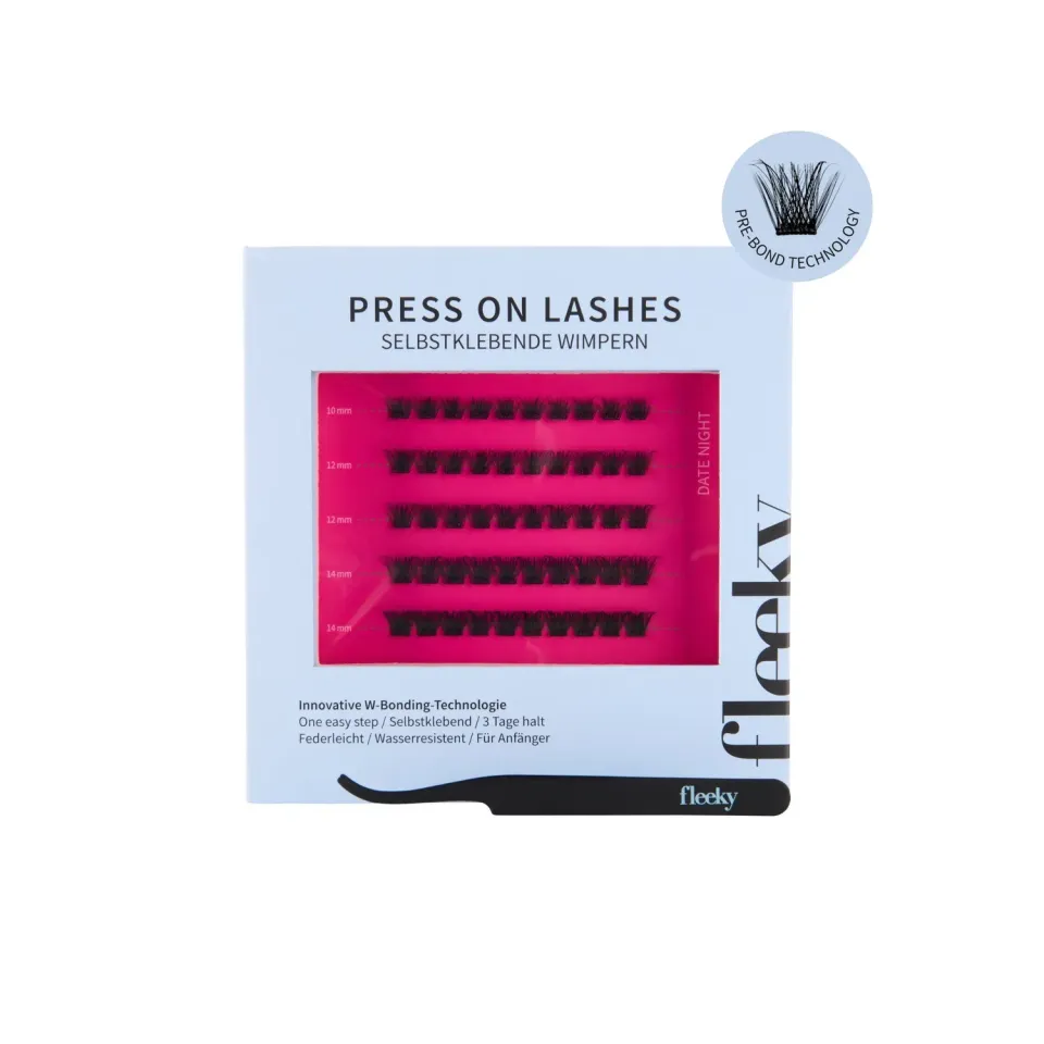 fleeky Press On Lashes Date Night Wimpern dramatisch