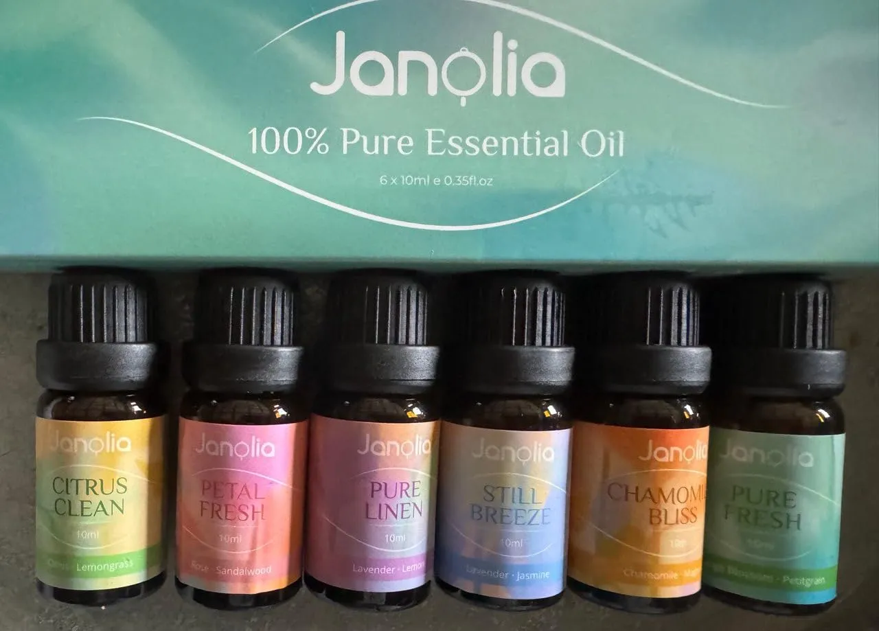 Janolia Ätherische Öle Set 6x10ml Diffuser naturrein