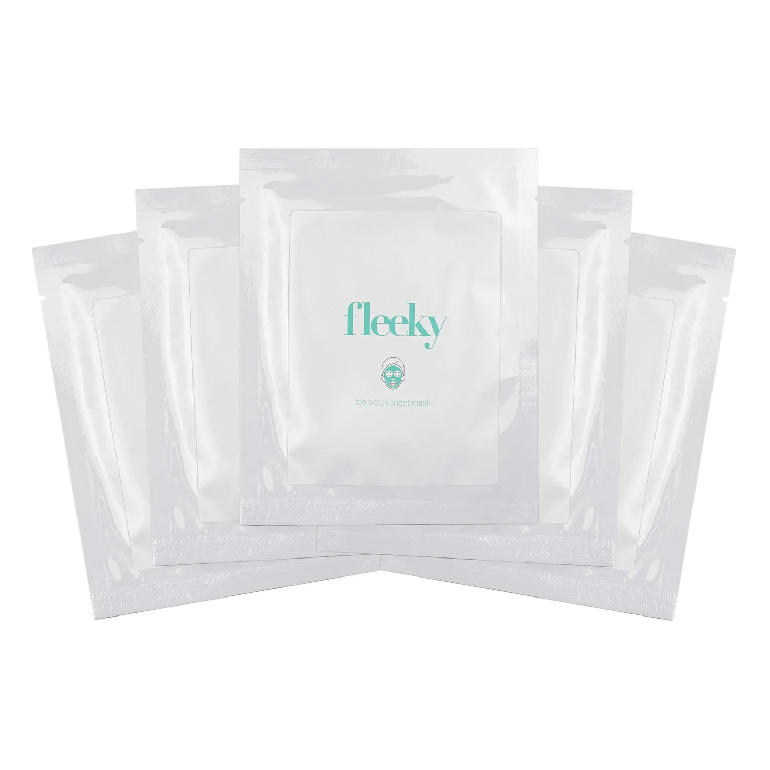fleeky Bio Botox Sheet Mask Tuchmaske 5 Stück Hyaluron