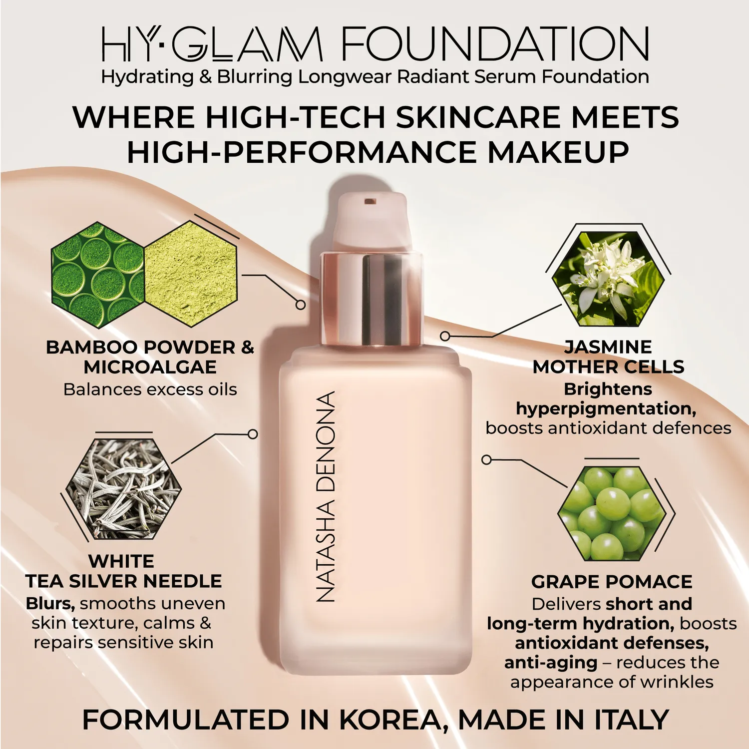 Natasha Denona HY-GLAM Foundation Serum 30 ml
