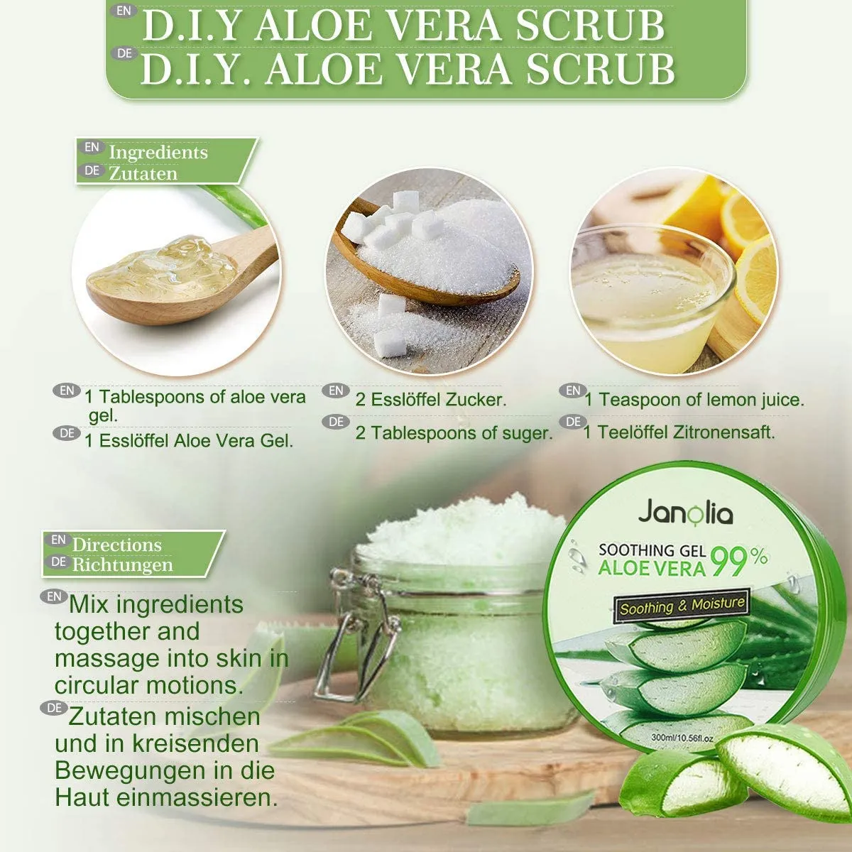 Janolia Aloe Vera Gel 300 ml feuchtigkeitsspendend