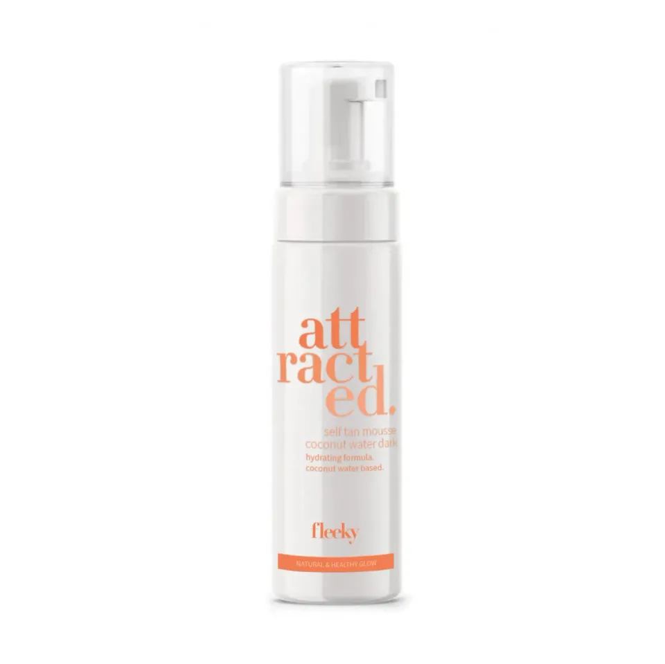 fleeky Self Tan Mousse Kokos Selbstbräuner dunkelbraun