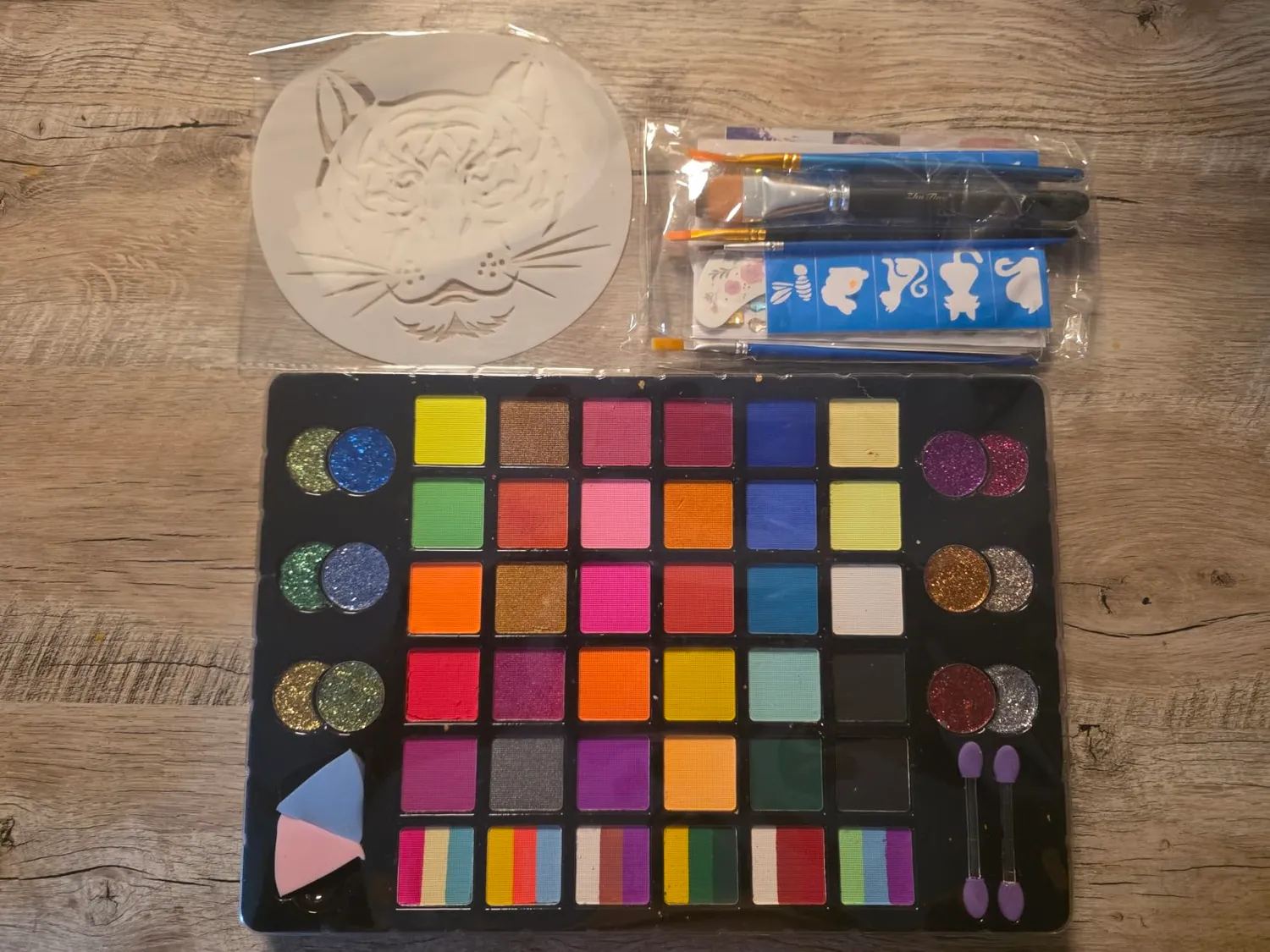 Janolia Kinderschminke Set Gesichtsfarben 48 Farben Wasserbasis