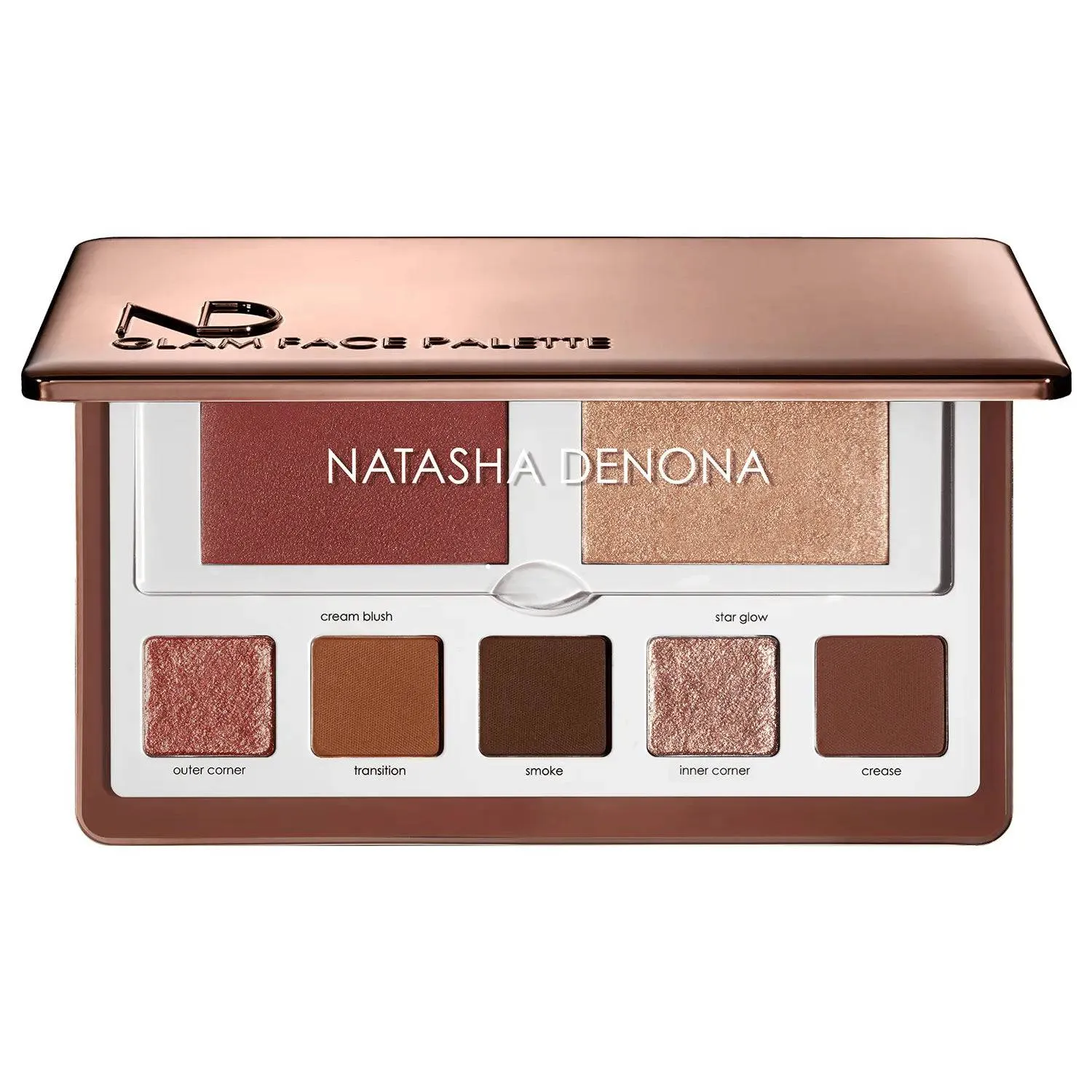 Natasha Denona Glam Face Palette Lidschatten-Set Light neutral