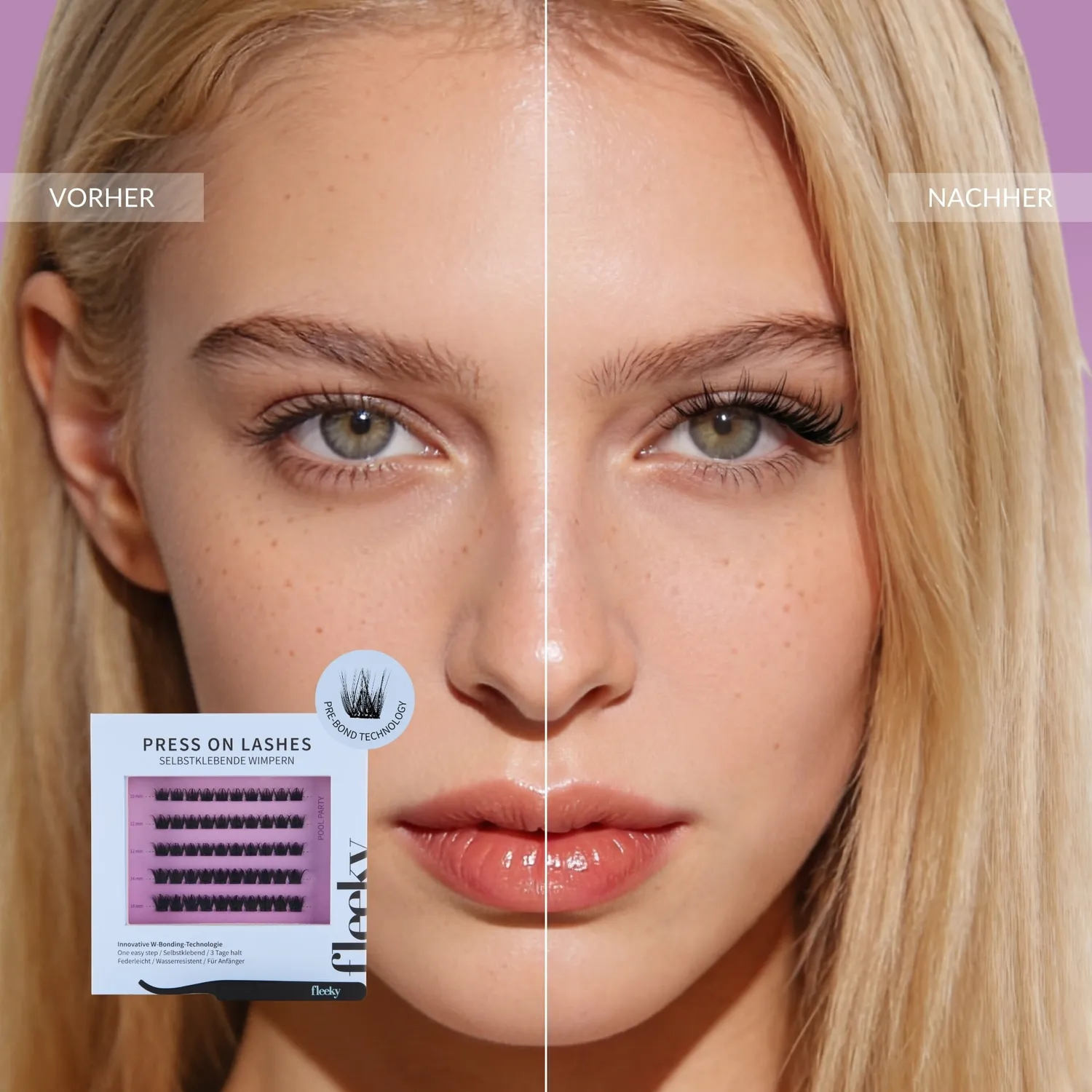 fleeky Press On Lashes Pool Party künstliche Wimpern