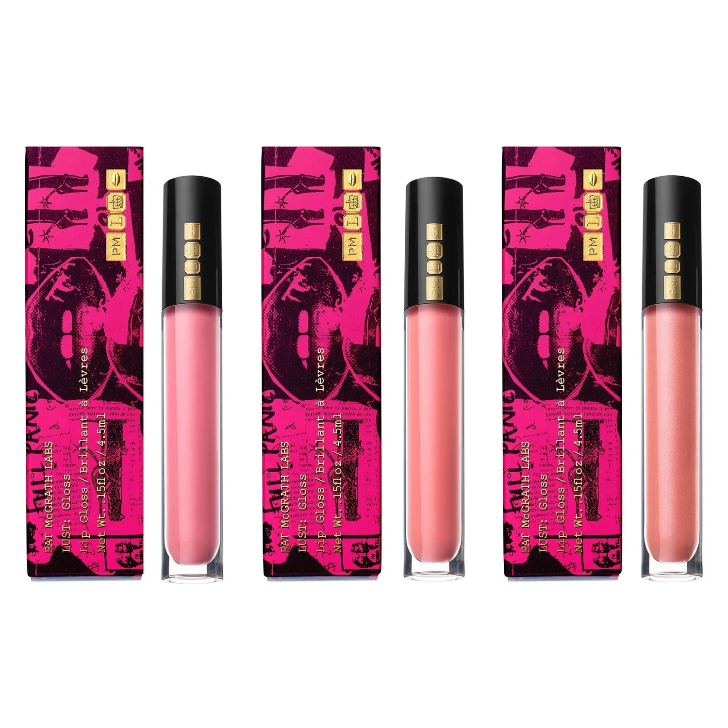 Pat McGrath Labs Lust Gloss Trio Lipgloss Divine Lover 3er glänzend