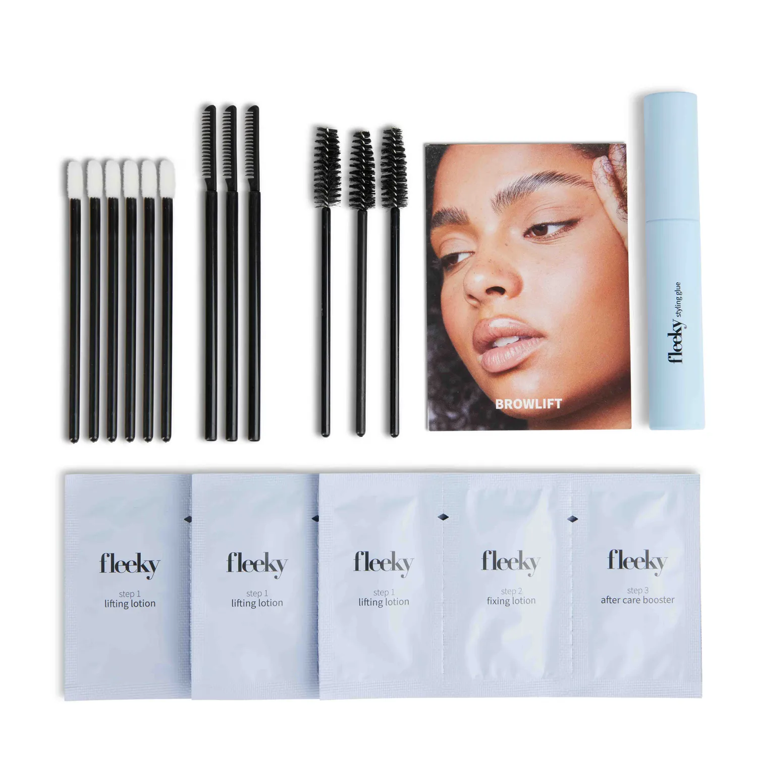 fleeky Browlift Bundle New Generation Brauen Set mittelbraun