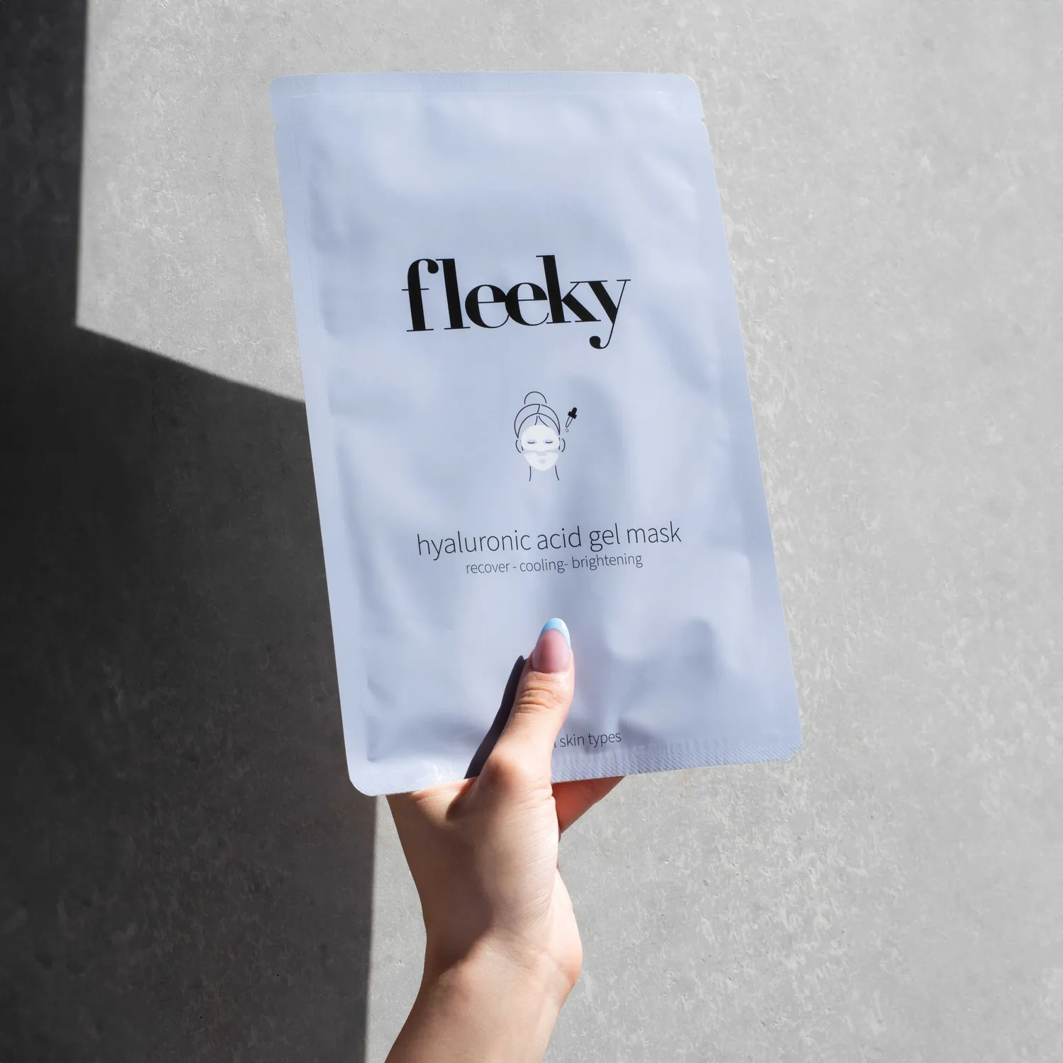 fleeky Hyaluronic Acid Gel Mask 3er Set feuchtigkeitsspendend