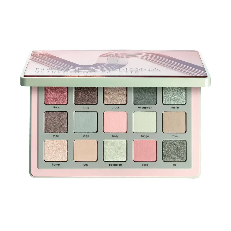 Natasha Denona Retro Glam Lidschatten Palette 15 Farben grün