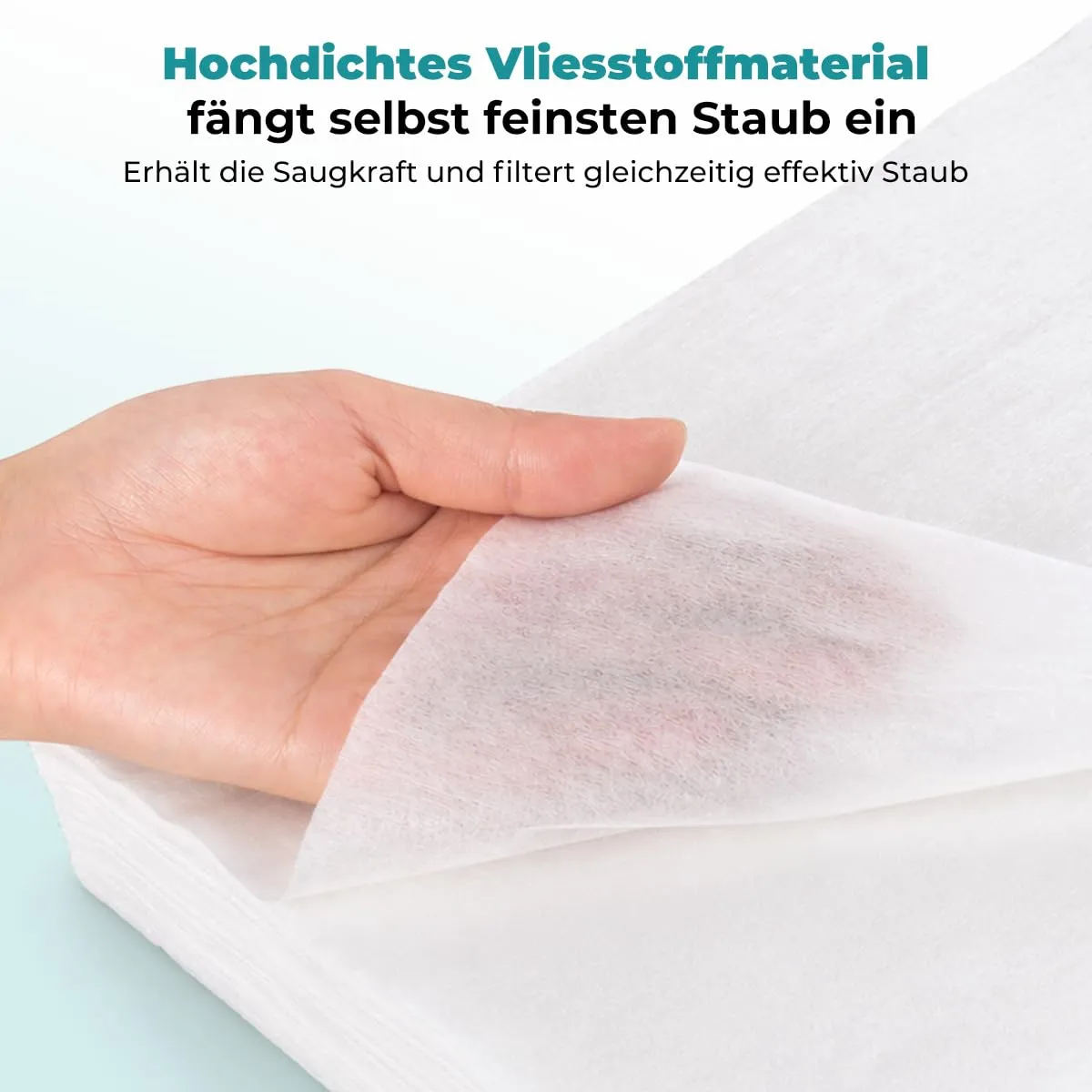 Janolia Nagelstaub Filterpapier 100 Stück PP weiß