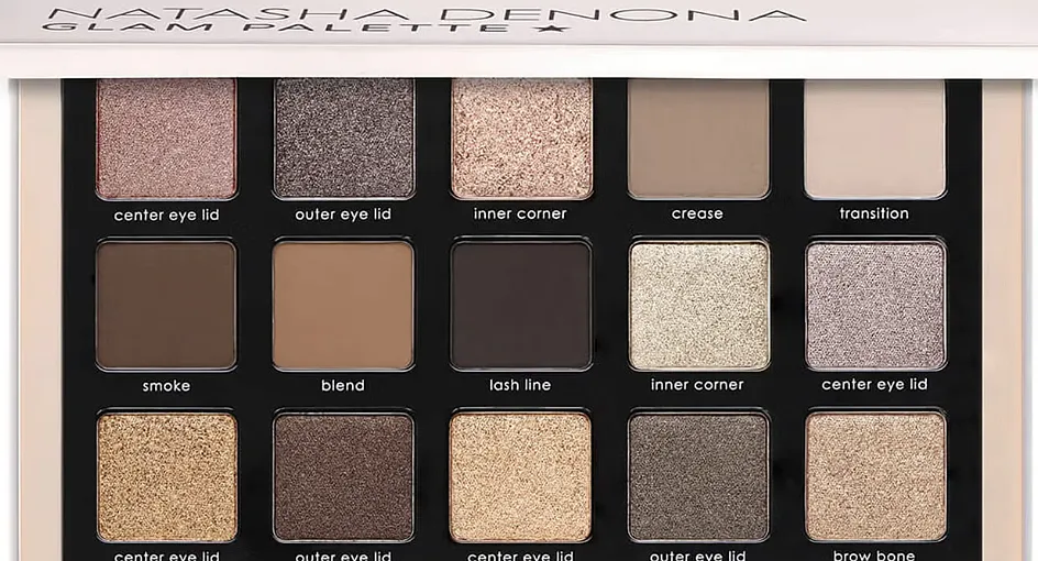 Natasha Denona Glam Lidschattenpalette 15 Töne Tag und Abend