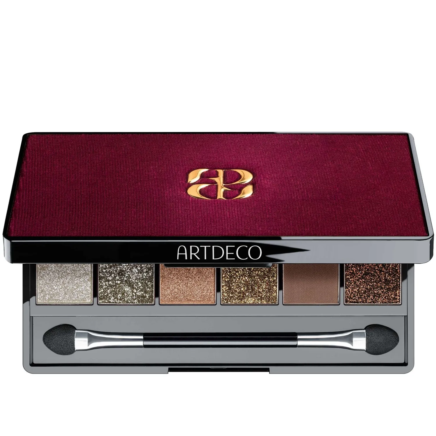 ARDECO Glittery Eyeshadow Palette 3 touch of velvet 6 Farben
