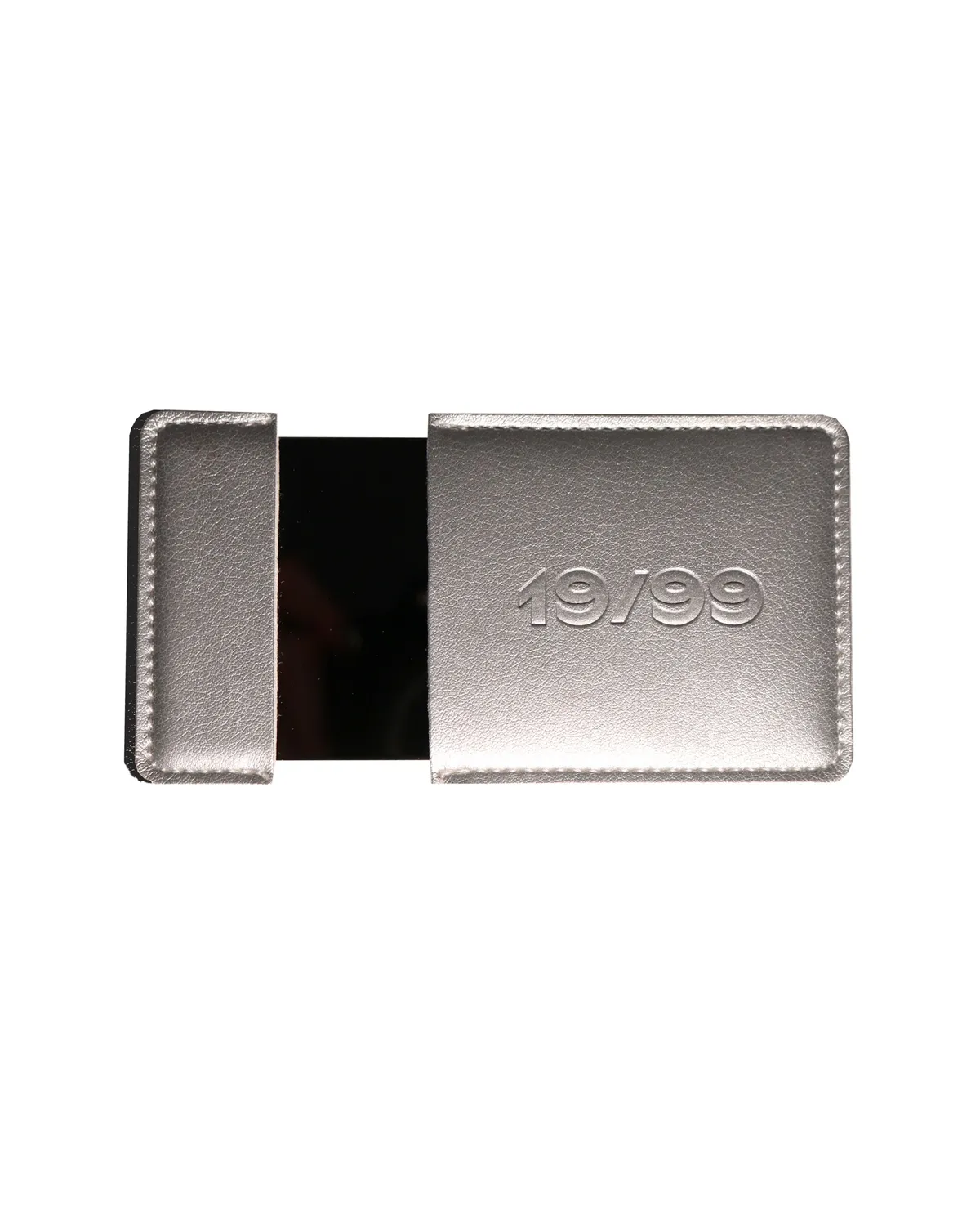 19/99 Card Mirror Taschenspiegel Karte Silber