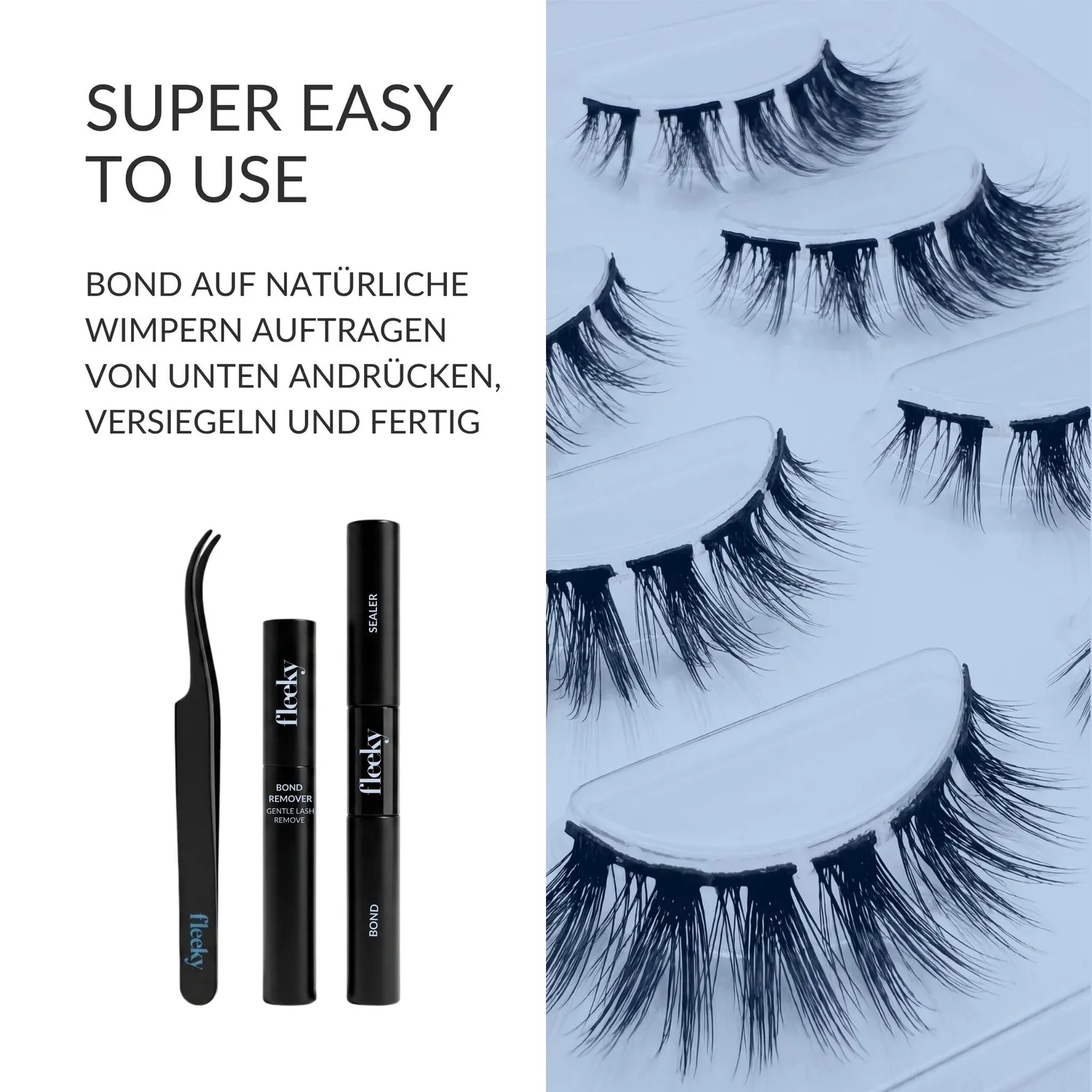 fleeky Natural Lashes Starter Kit falsche Wimpern natürlich