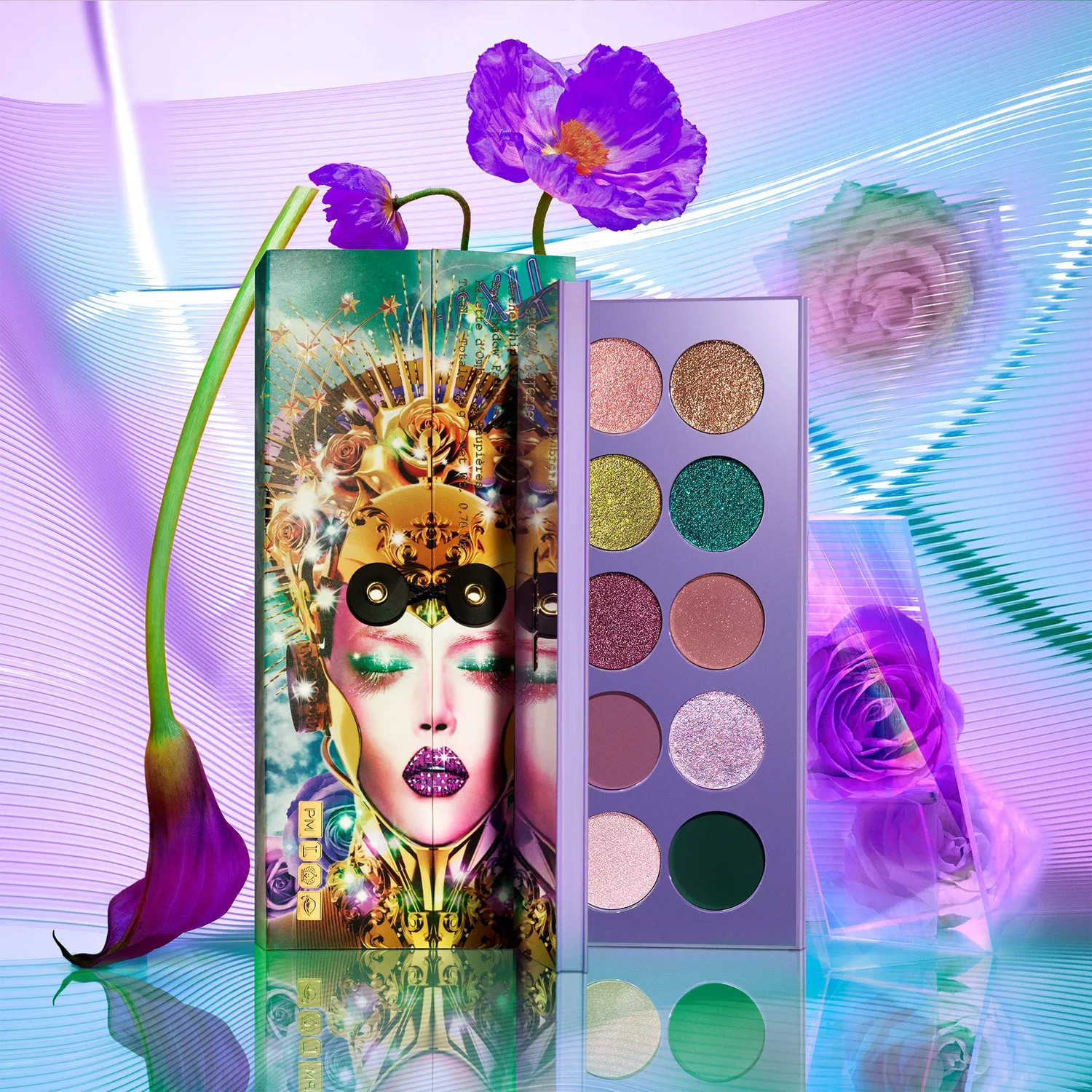 Pat McGrath Labs Mothership XII Petalmorphosis Lidschatten Black Case