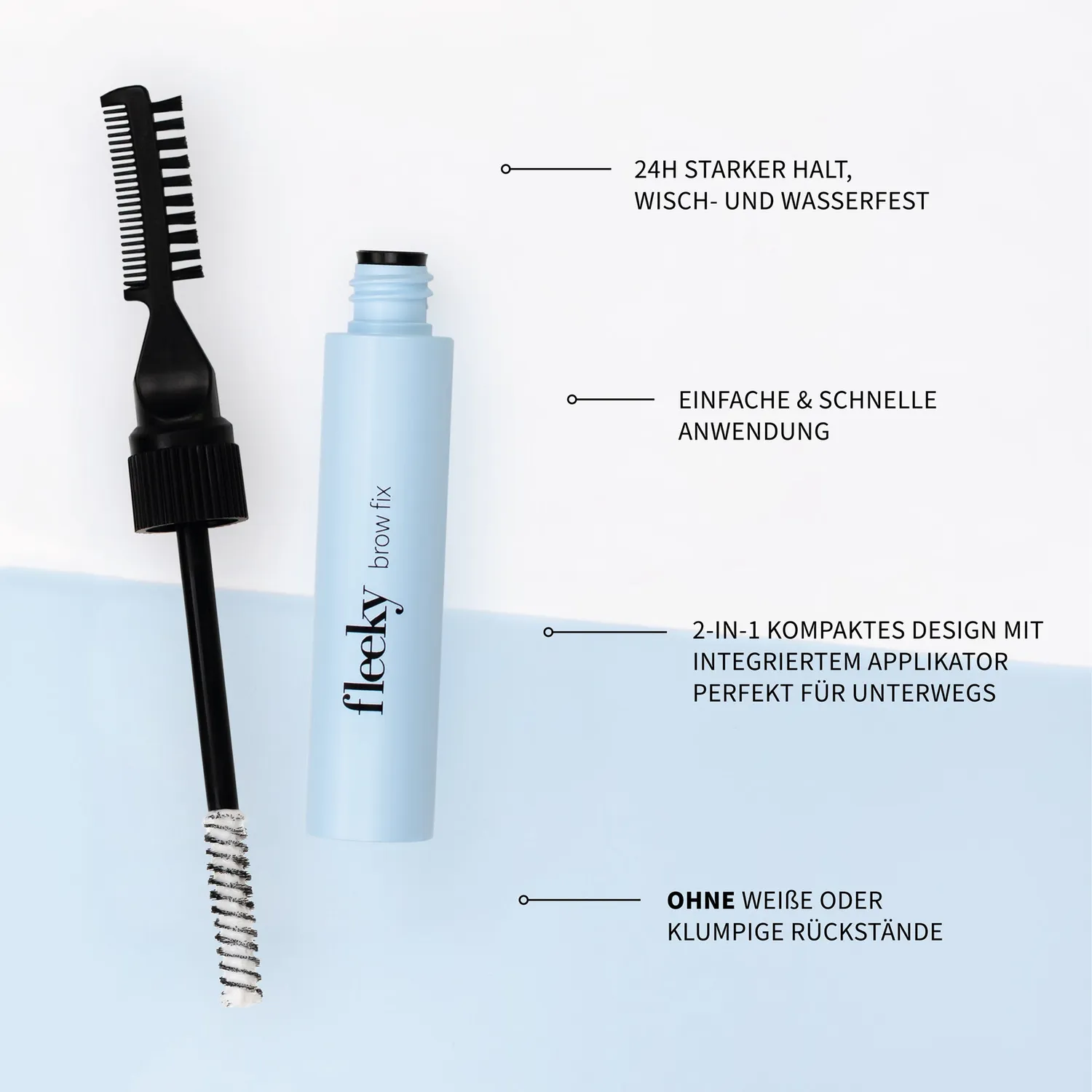 fleeky Brow Fix Augenbrauengel farblos starker Halt