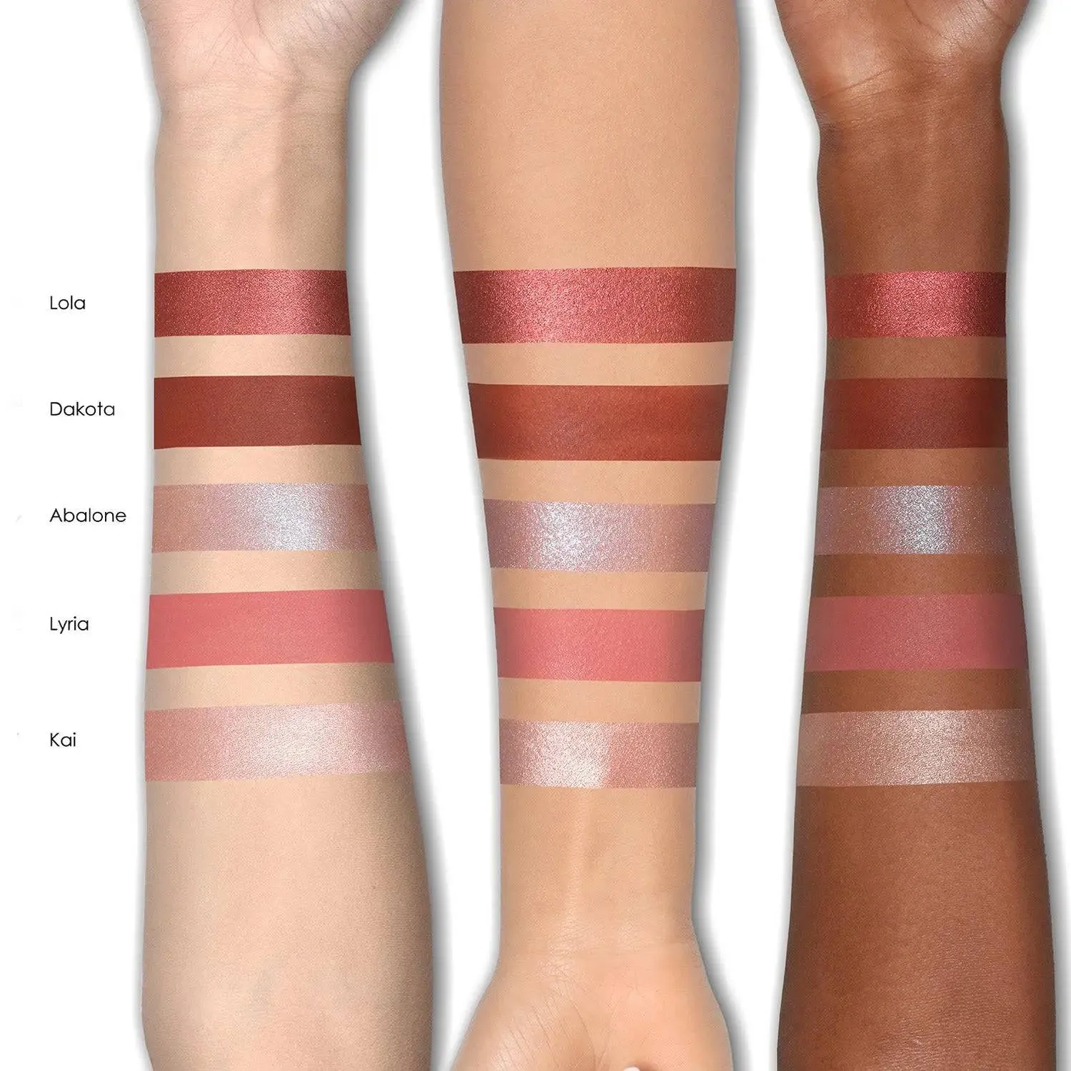 Natasha Denona Coral Lidschattenpalette 5x2,5g metallic