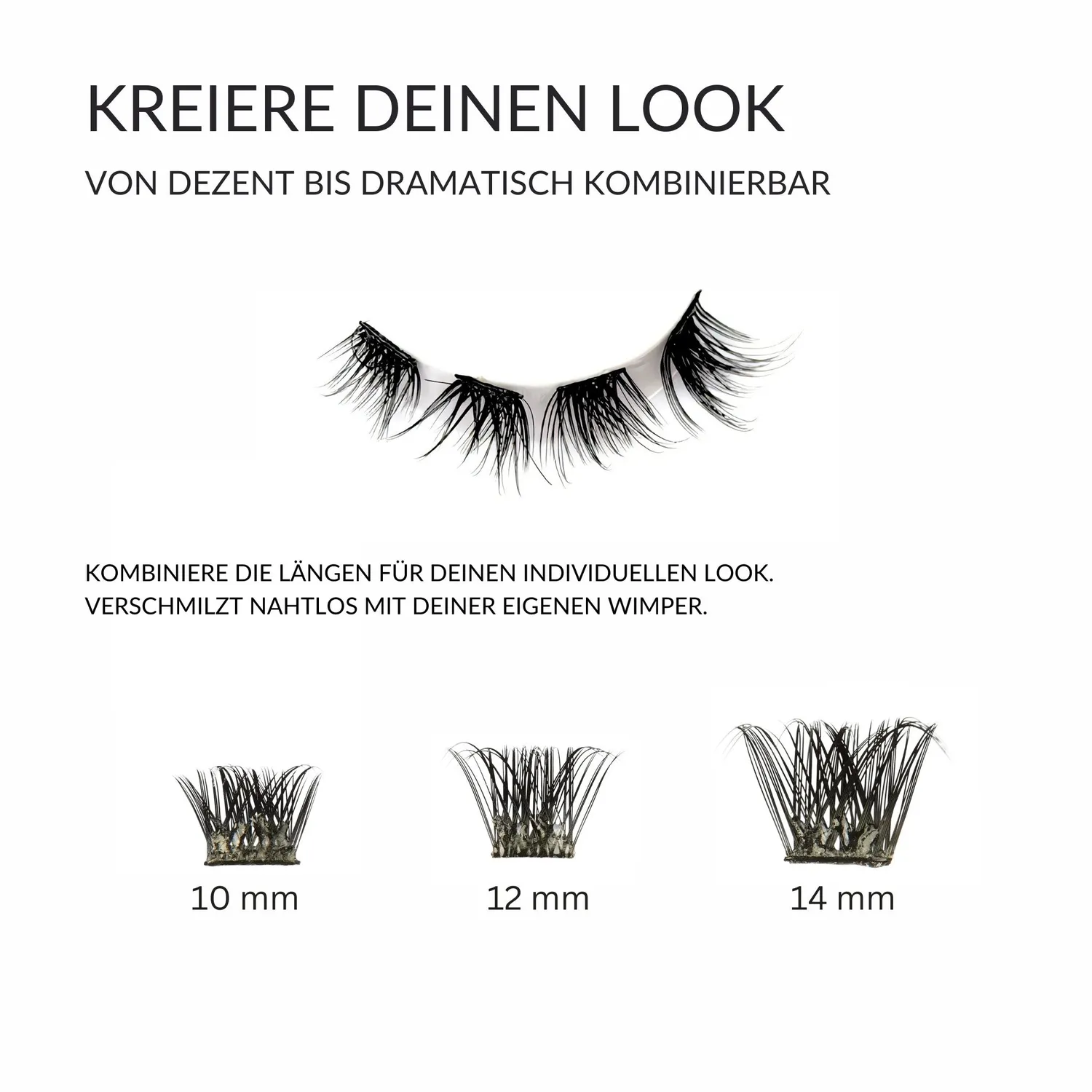 fleeky Press On Lashes Date Night Wimpern dramatisch