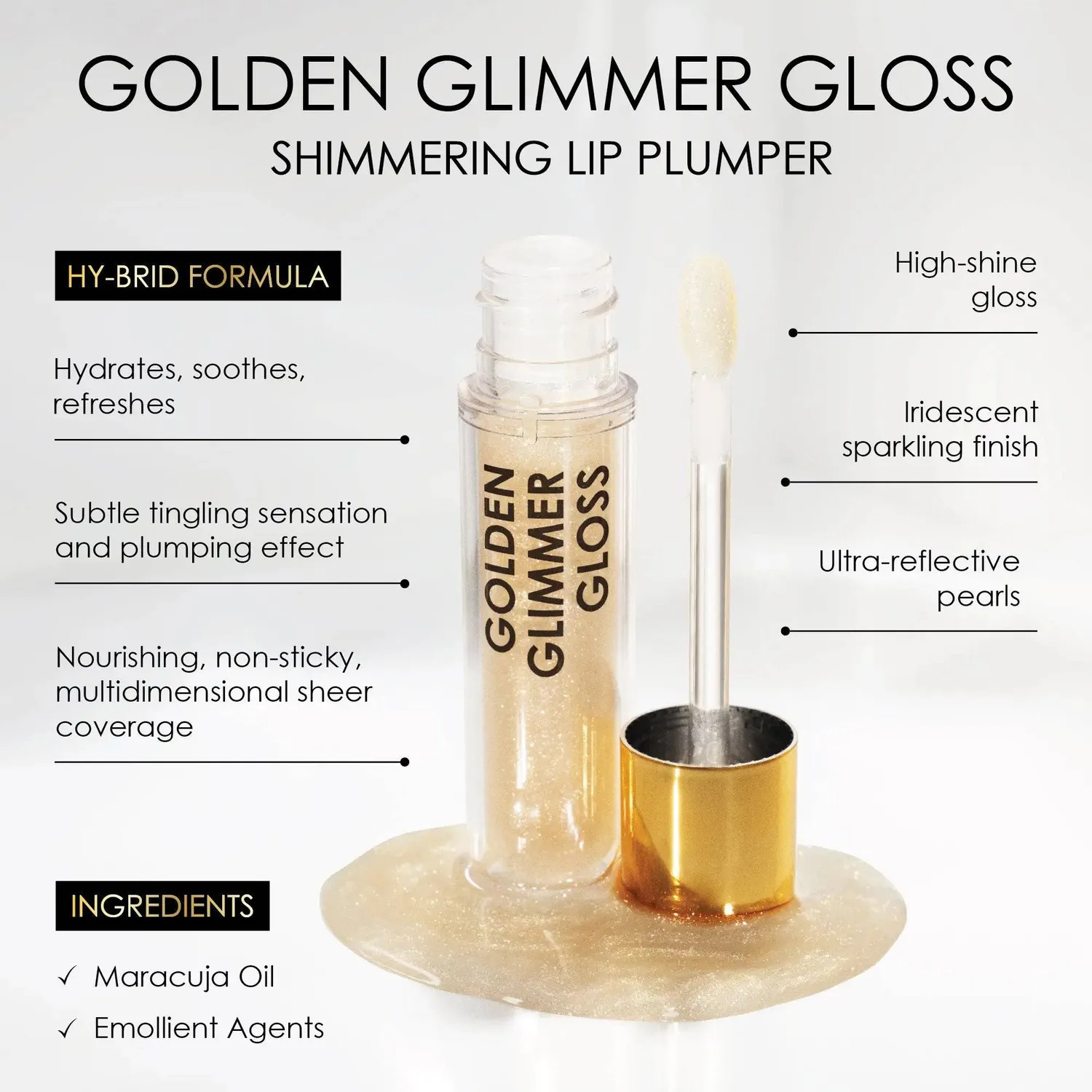 Natasha Denona Golden Glimmer Gloss Lipgloss 5 ml gold