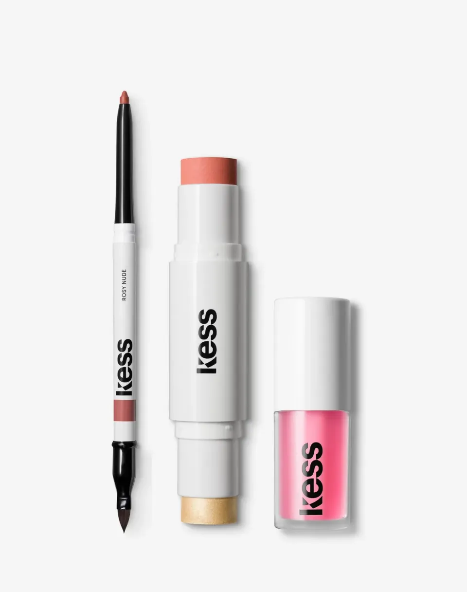 Kess Berlin Lip & Cheek Make-up Set Duo Stick + Lip Oil