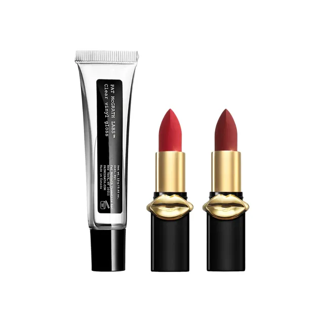 Pat McGrath Labs Matte & Shine Lip Kit Rot Lippen-Set