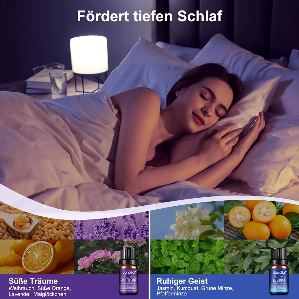Janolia Ätherische Öle Duftöl Set 6x10ml für Diffuser
