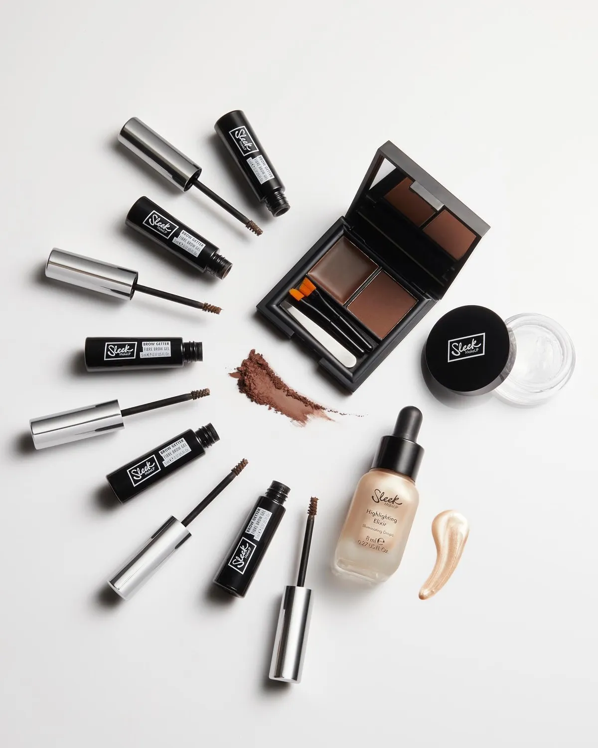 Sleek Brow Kit Medium Augenbrauen-Set Mittel 3,8g wasserfest