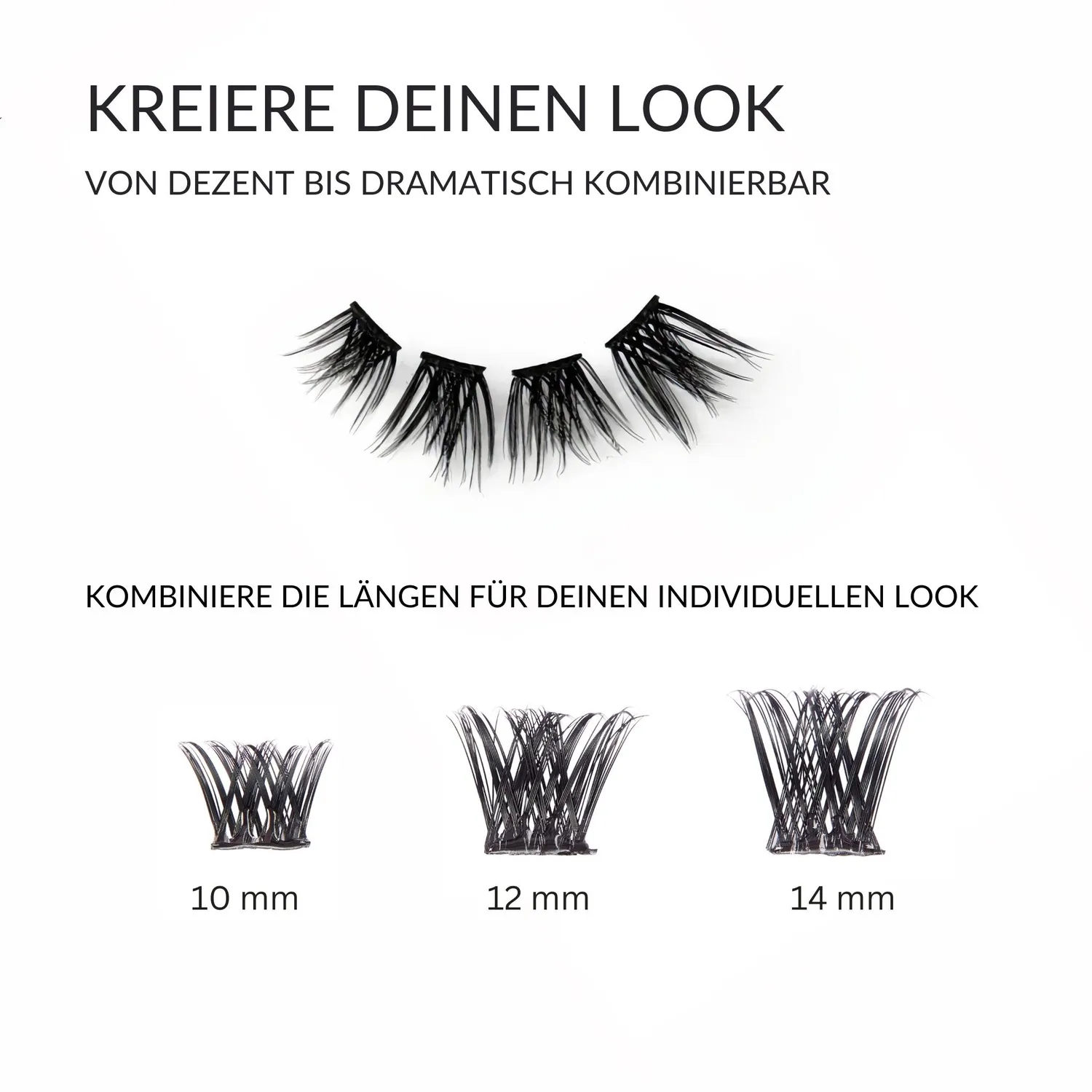 fleeky Press On Lashes Masquerade Wimpern dramatisch