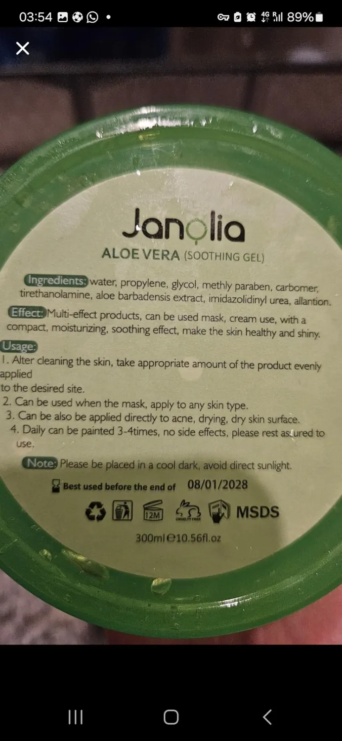 Janolia Aloe Vera Gel 300 ml feuchtigkeitsspendend