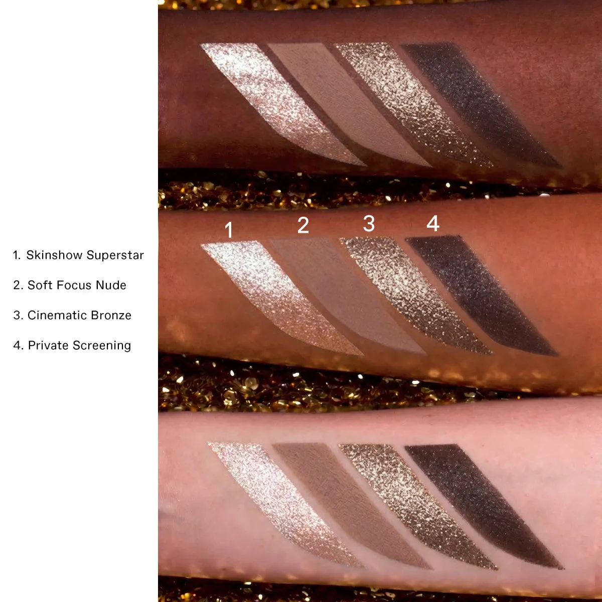Pat McGrath Labs Luxe Eye Quad Lidschatten Film Noir Nude