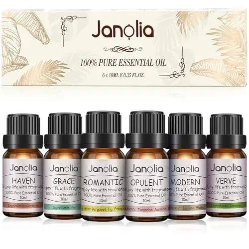 Janolia Ätherische Öle Duftöl Set 6x10ml Diffuser