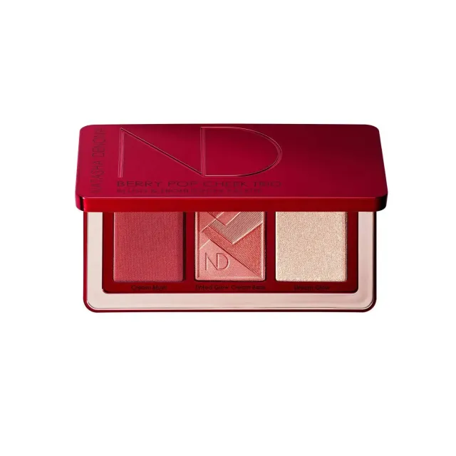 Natasha Denona Berry Pop Cheek Trio Blush vegan cranberry