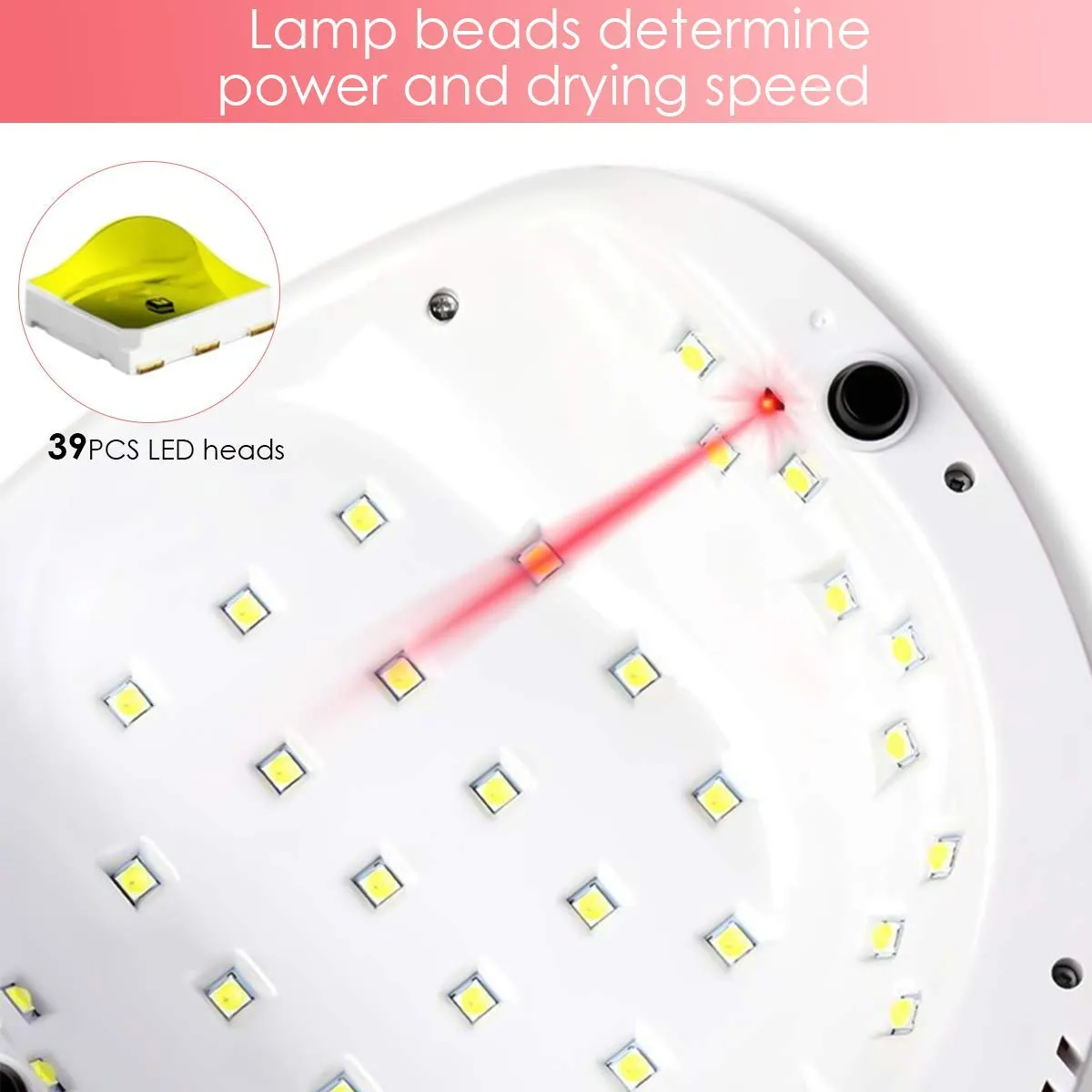 Janolia Nageltrockner UV LED Lampe 86W Weiß