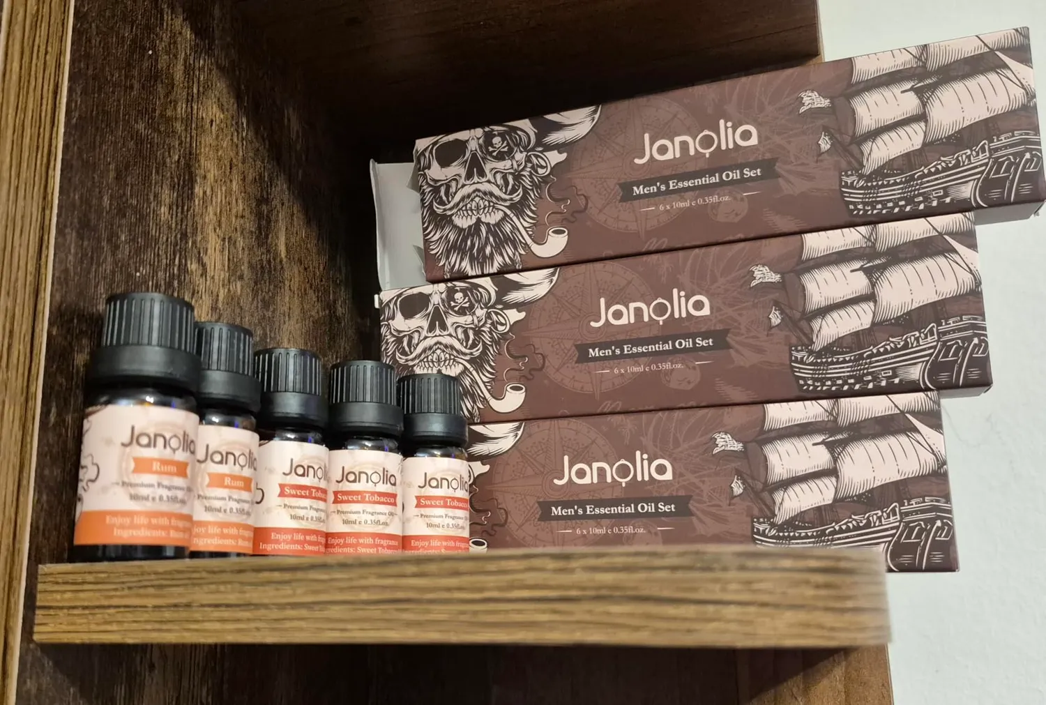 Janolia ätherische Öle Set Männer Duftöl 6x10ml holzig