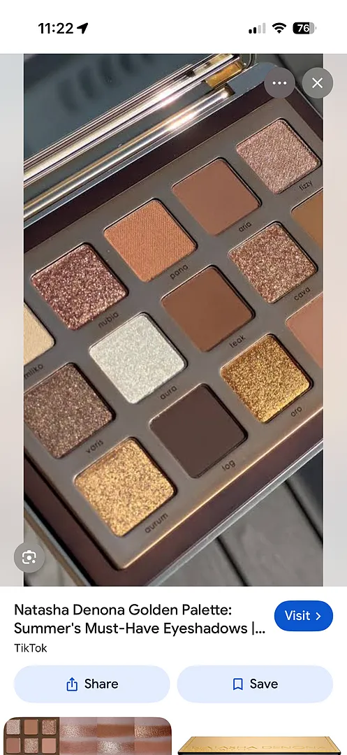 Natasha Denona Golden Lidschattenpalette 15 Farben Gold
