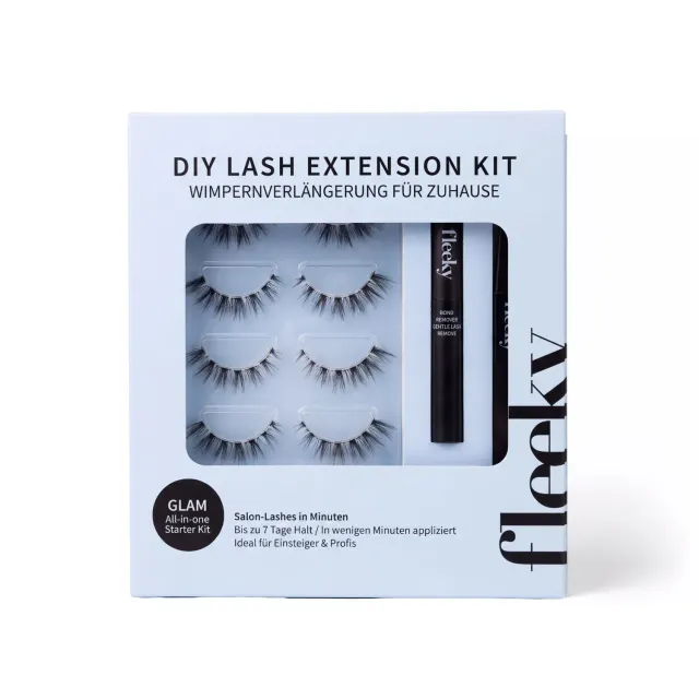 fleeky Glam Lashes Starter Kit künstliche Wimpern Komplett-Set