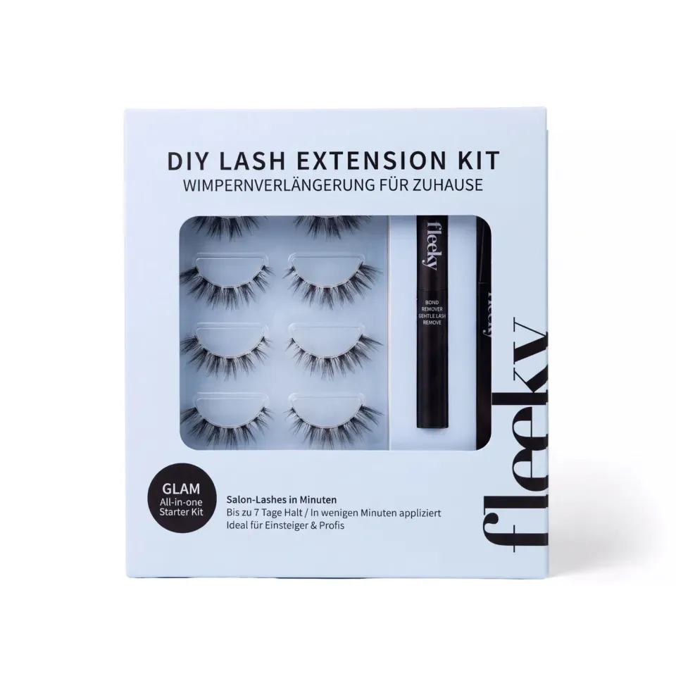 fleeky Glam Lashes Starter Kit künstliche Wimpern Komplett-Set