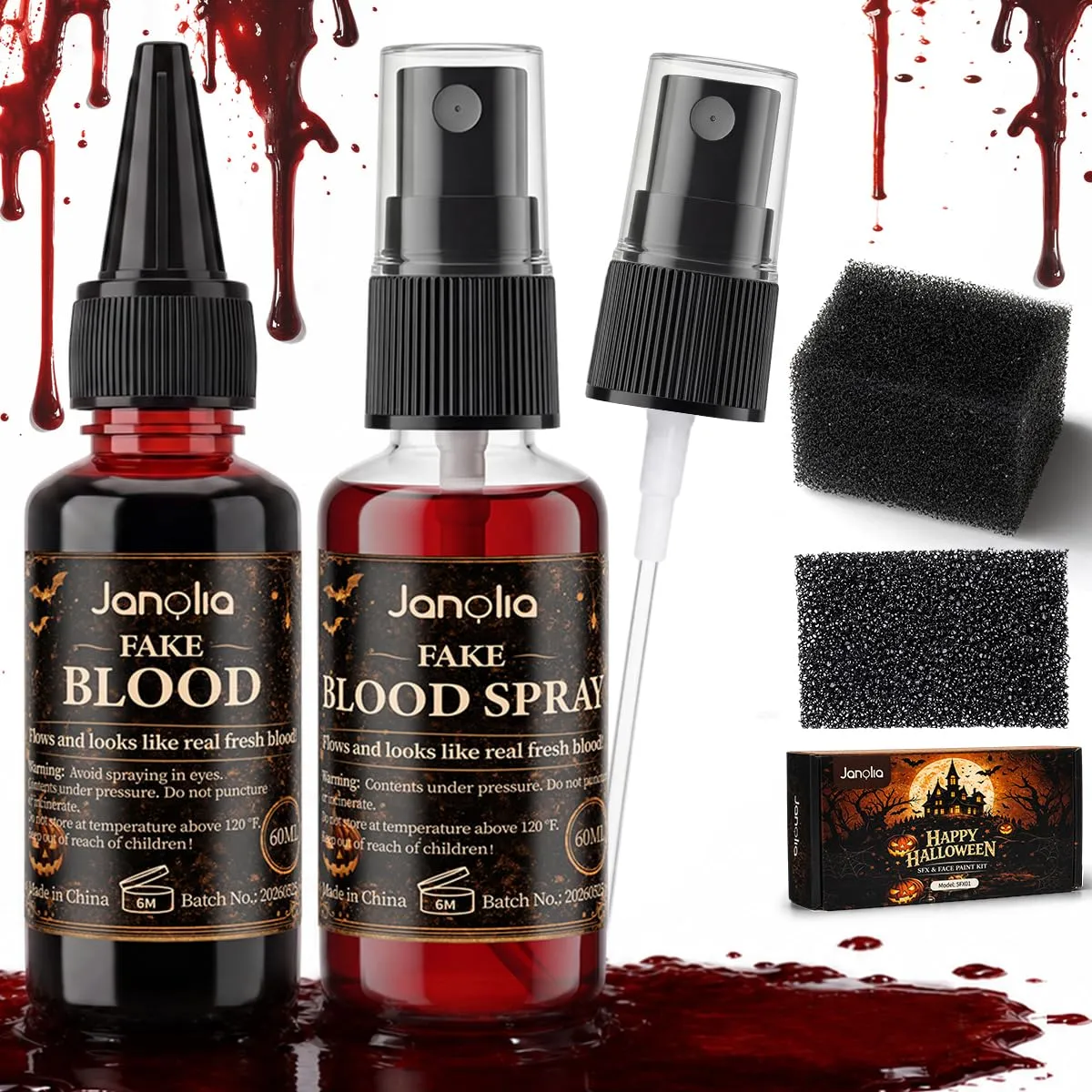 Janolia SFX02 Kunstblut Set 3x30ml auswaschbar